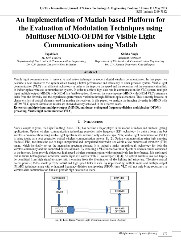 An Implementation of Matlab Based Platform For The Evaluation of