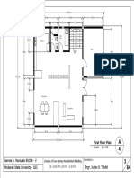 First Floor Plan: Scale: 1: 110