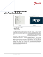 RET230 Electronic Room Thermostats With Function Switches: Datasheet