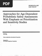 NUREG-CR-5587 Approaches for Age-Dependent PSAs Etc
