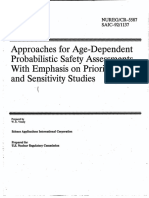 NUREG-CR-5587 Approaches For Age-Dependent PSAs Etc