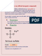 Ferrous Sulfate (An Official Inorganic Compound) : Occurrence