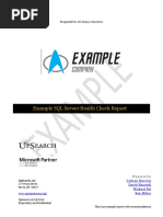 Example Health Check Report