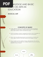 4.0 Knowledge and Basic Skills On Aie - Musical Arts