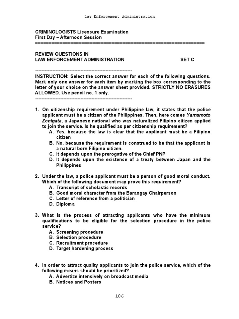 Police Service Recruitment Guidelines | PDF | Police Officer | Police