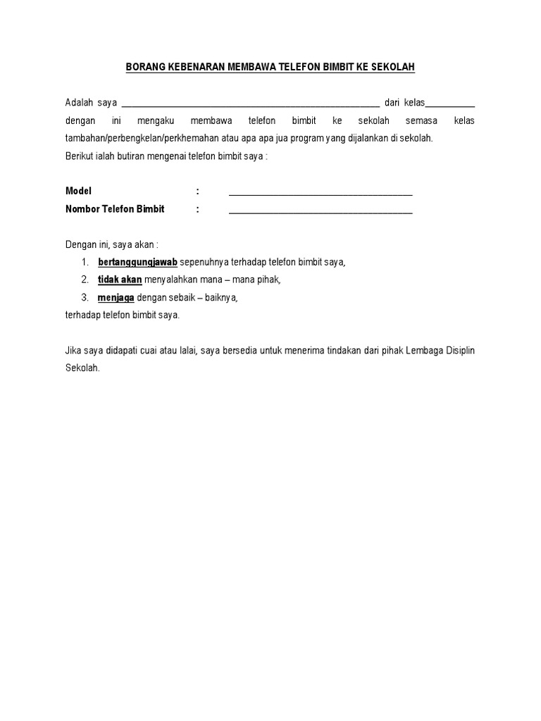 Contoh Surat Penubuhan Kelas Kafa