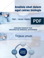 Analisis Obat Dalam Berbagai Cairan Biologis