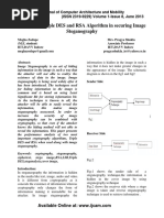 Analysis of Triple DES and RSA Algorithm in Securing Image Steganography