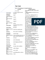 Phrasal Verbs List