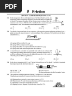 Friction: Section - I: Straight Objective Type 5.1