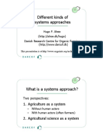 Different Kinds of Systems Approaches