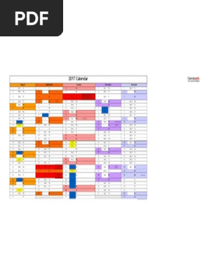 2017 Calendar