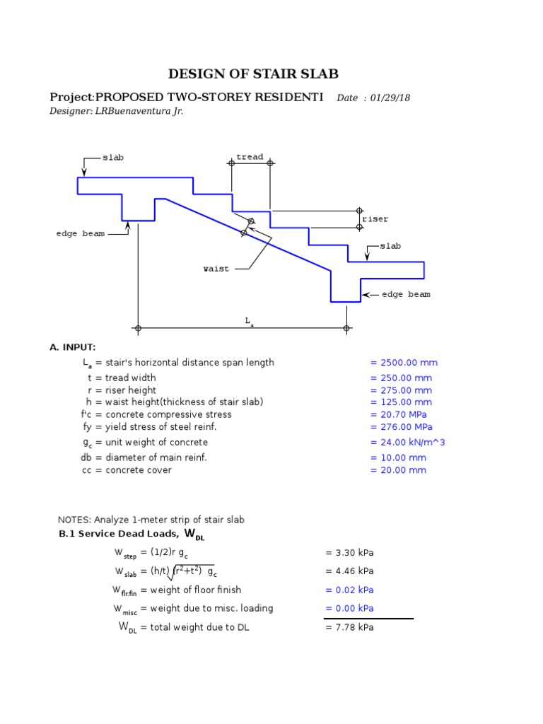 Design of Stair | PDF | Stairs | Beam (Structure)