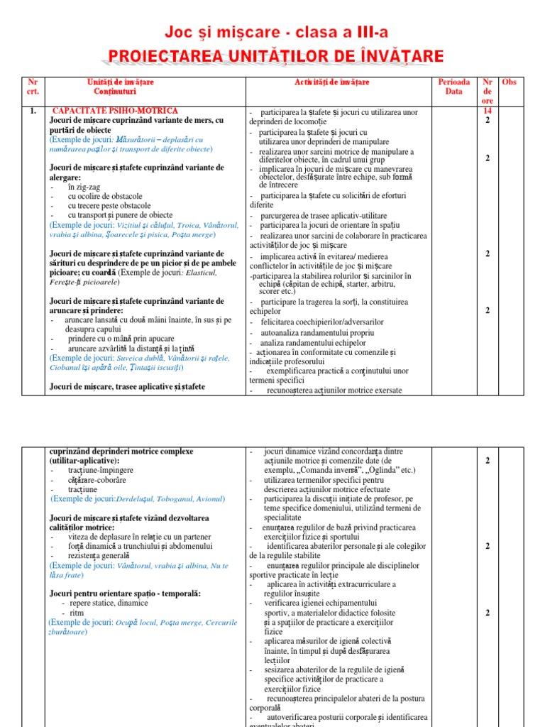 Joc Si Miscare Proiectarea U I