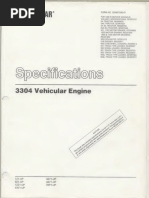 Ia Caterpillar Specifications 3304 VehicularEngine Text PDF