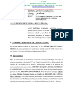 Contestación de Regimen de Visitas Johny | PDF | Demanda judicial | Ley  procesal