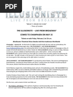 The Illusionists Release 2018 - CHAMPAIGN