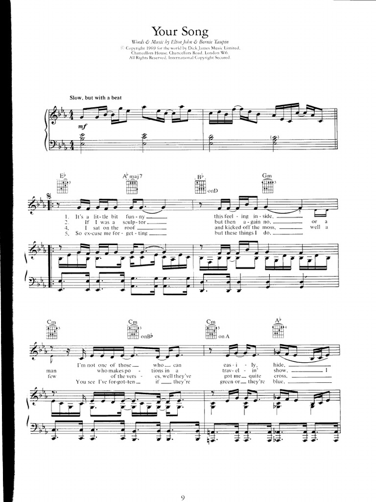 Elton John Best of Piano Songbook PDF