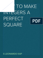 How To Find Perfect Square Root of Any Positive Integer