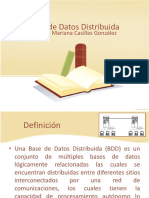 Base de Datos Distribuida: Brenda Mariana Casillas González