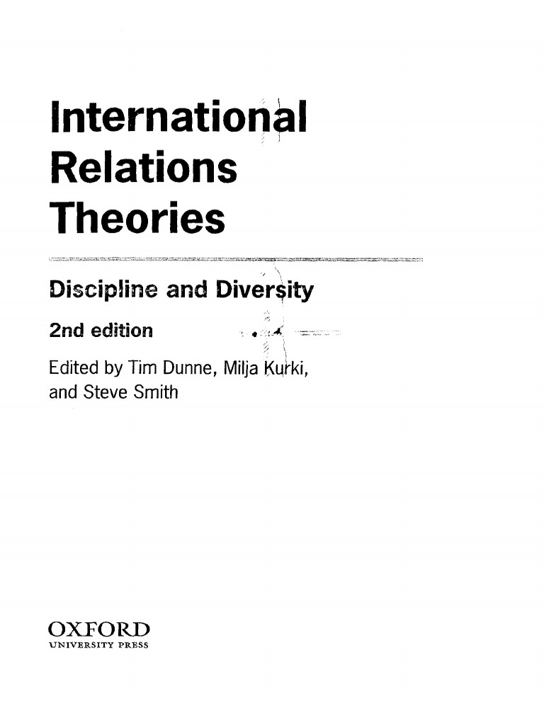 Dunne, Tim, Milja Kurki, and Steve Smith. International Relations Theories. | PDF | Positivism | Theory