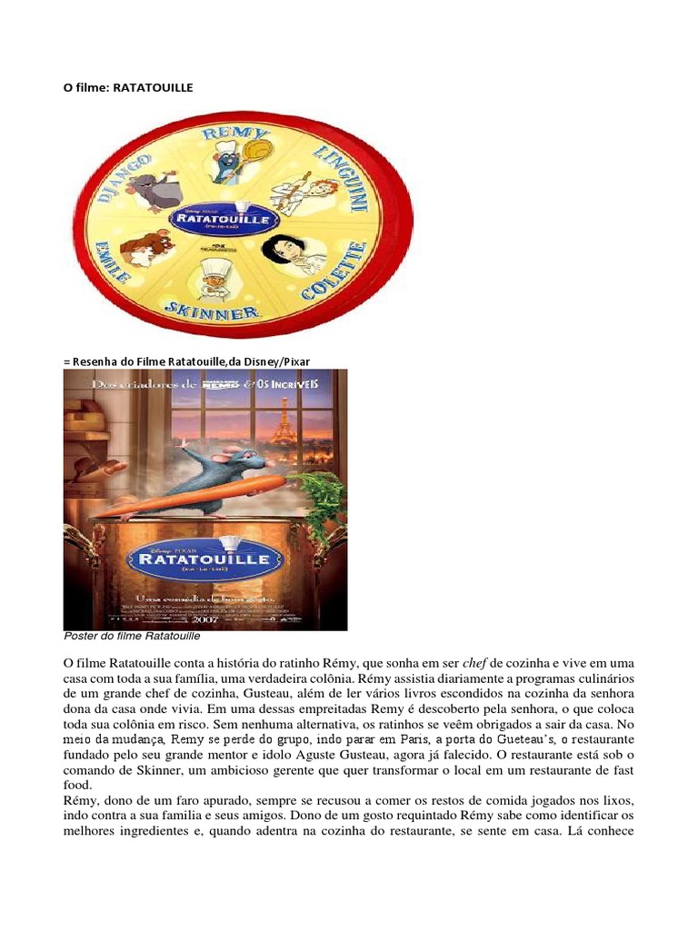 Ratatouille | PDF | Alimentos | Lazer, image size:768x1024