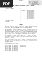 Daryl Shane Pate Bond Reduction