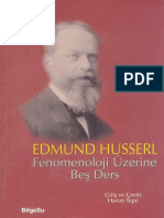 Edmund Husserl - Fenomenoloji Üzerine Beş Ders PDF