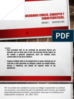 1.1 Sociedades Civiles. Concepto y Características.