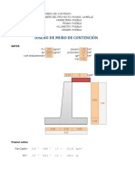 PU0406 LA BELLE, Diseño Muro de Contencion ACI