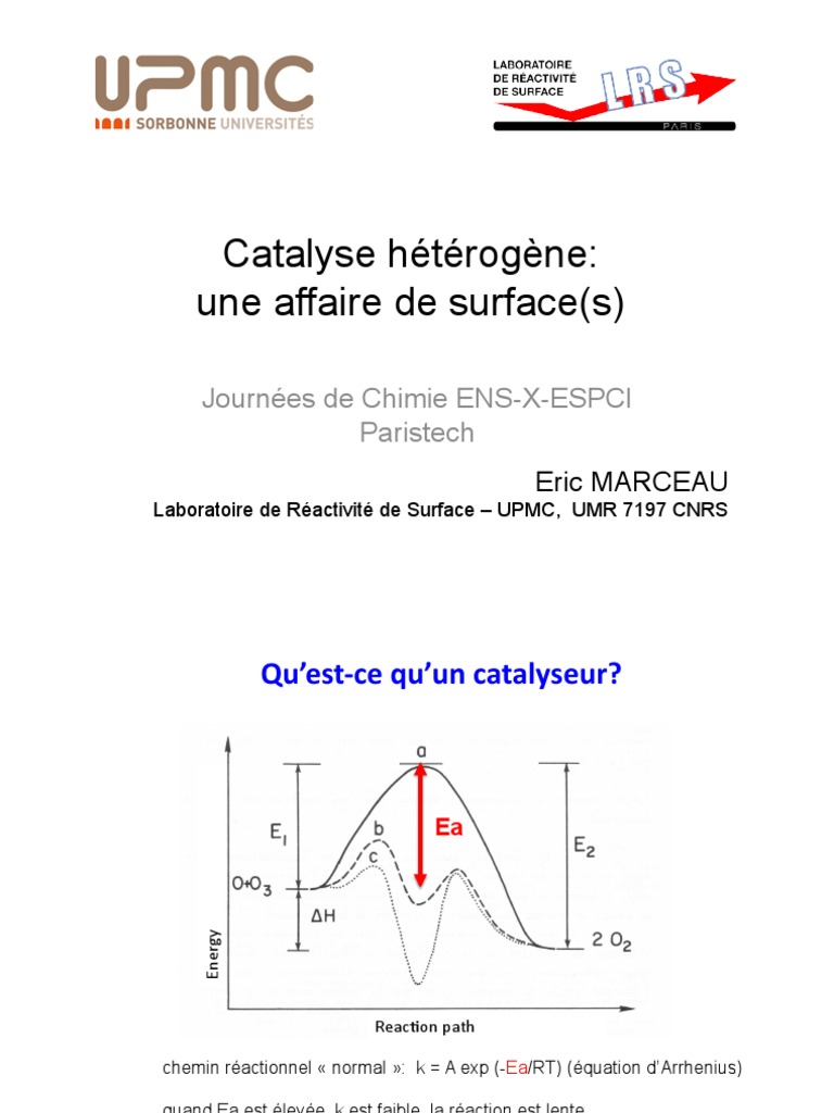 catalyse heterogene Platine Catalyse