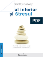 Jocul Interior Si Stresul - Timothy Gallwey Cu Modificarile Mele