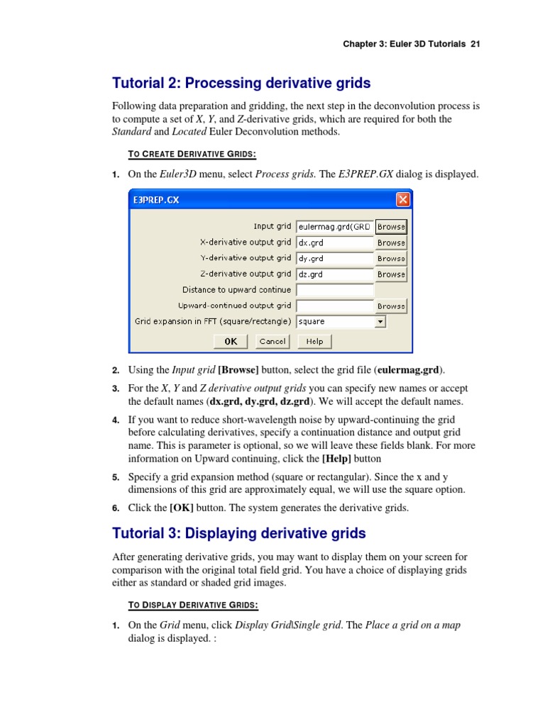 Euler 3D Deconvolution Tutorials | PDF | Filter (Signal Processing ...