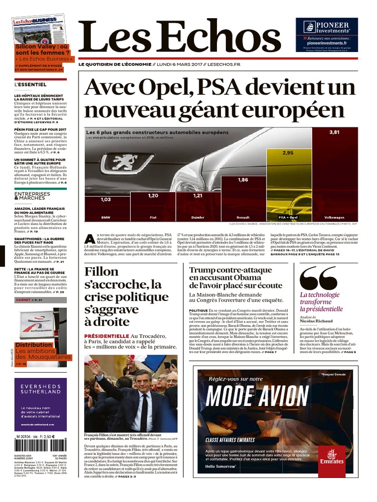 Lesechos Pdf Marine Le Pen Donald Trump