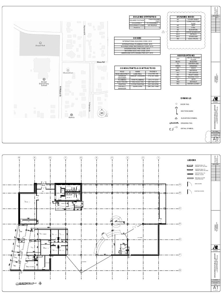 Broadmoor Library Construction Plans | PDF | Architectural Design ...