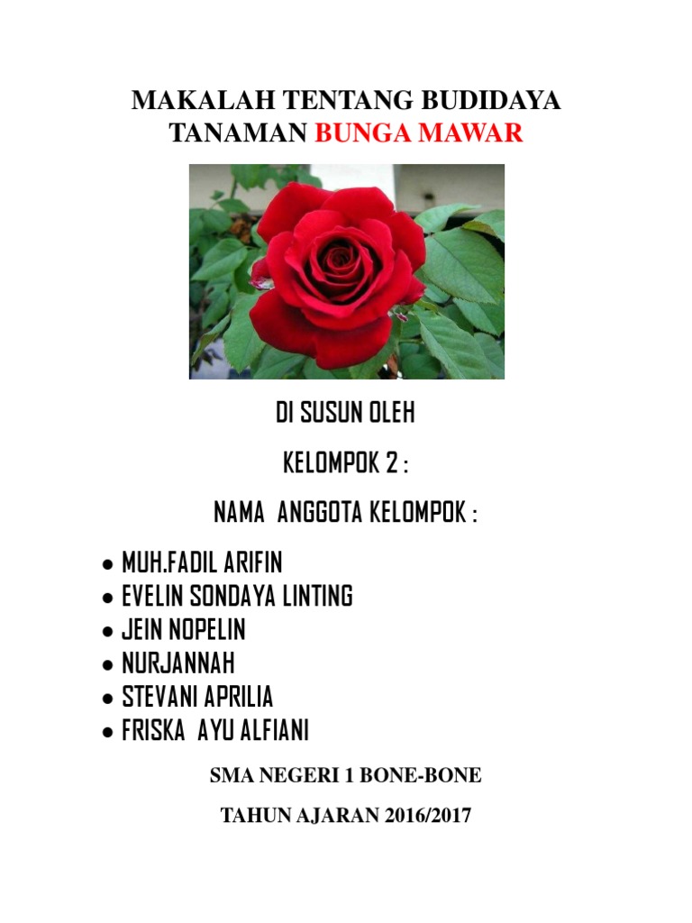 MAKALAH TENTANG BUDIDAYA TANAMAN BUNGA MAWARdocx