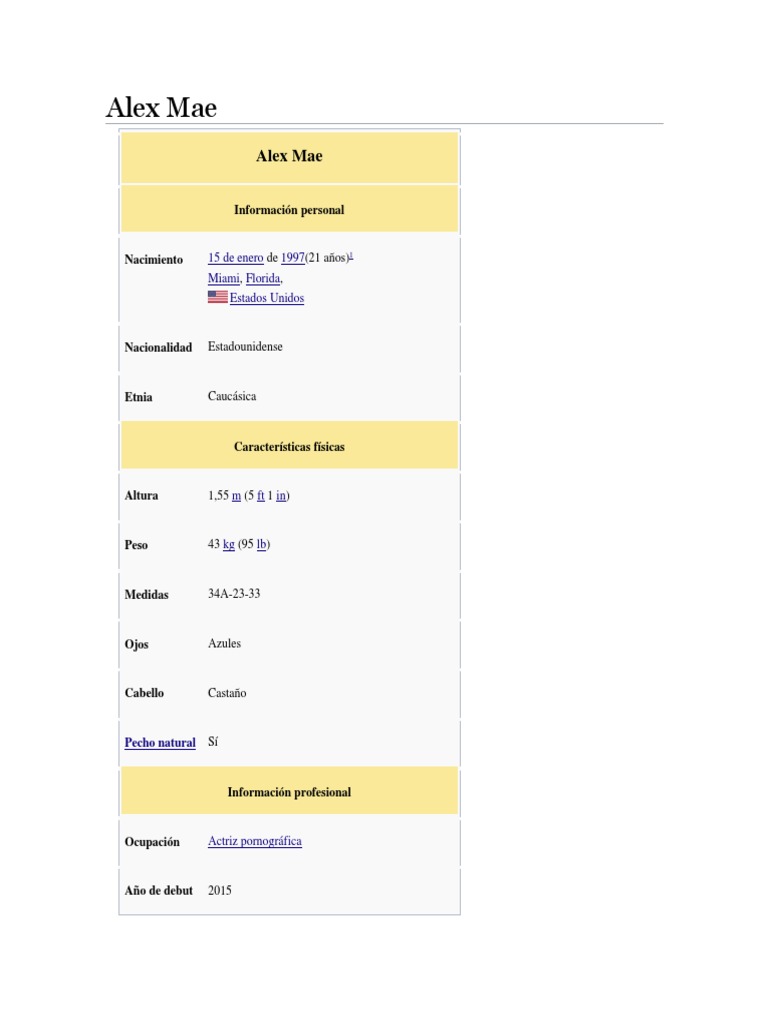 Alex Mae PDF Wikipedia Red mundial