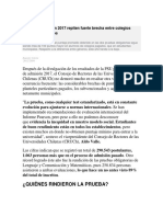 Cifras de Admisión 2017 Repiten Fuerte Brecha Entre Colegios Privados y Públicos