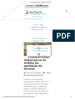 Tecnoplaner - Importância Na Análise Da Aquisição Do Terreno