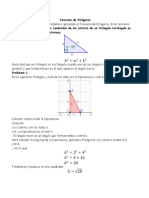 Trigonometría y Teorema de Pitágoras Ejercicios Resueltos