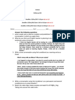 Answer The Following Questions: Conversation in Which You Apply Them. Sentences Using Connectors