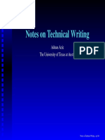 Notes on Technical Writing - Clear Communication for Impact