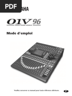 Yamaha 01V96 Mode D'emploi