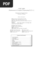 CMSC 10600 Fundamentals of Computer Programming II (C++)