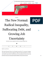 The New Normal - Radical Inequality, Suffocating Debt, and Growing Job Uncertainty - Evonomics