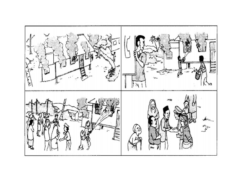 Gambar Kebakaran Karangan