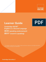 Learner Guide - IGCSE English as Second Language