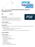 Sap Sourcing and Sap Contract Lifecycle Management 9 0