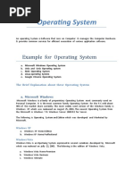 Example For Operating System