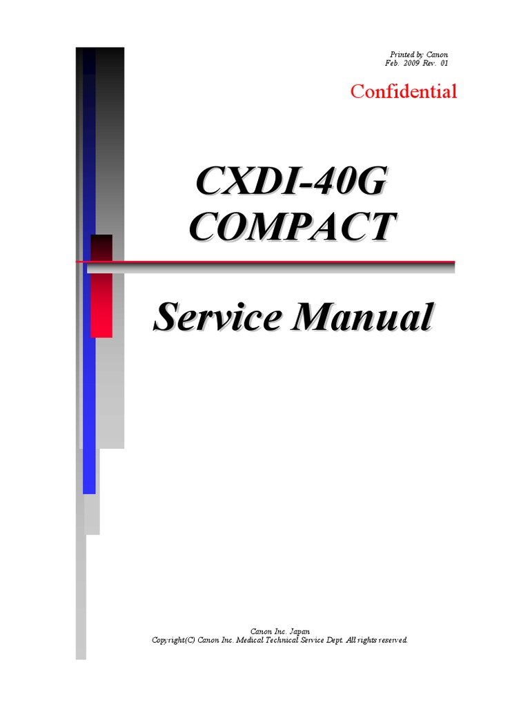 Canon CXDI40G XRay Service Manual PDF Humidity Fuse (Electrical)